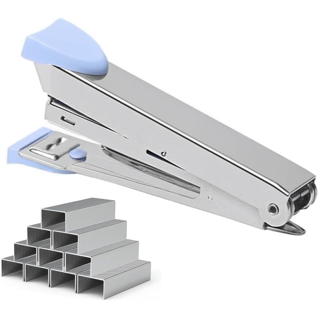 Grampeador de Mesa para Escritório com 750 Grampos No.10, Resistente e Durável, Grampeamento Padrão Suave e Sem Travamen