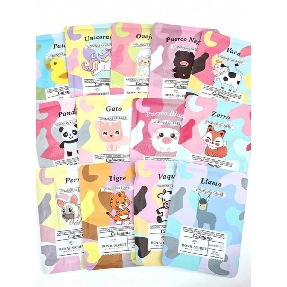 Kit Mascara Facial Coreana Skin care Soft Skin Sua pele linda Fresh Mask Tecido  Hidratante/New Arrivals