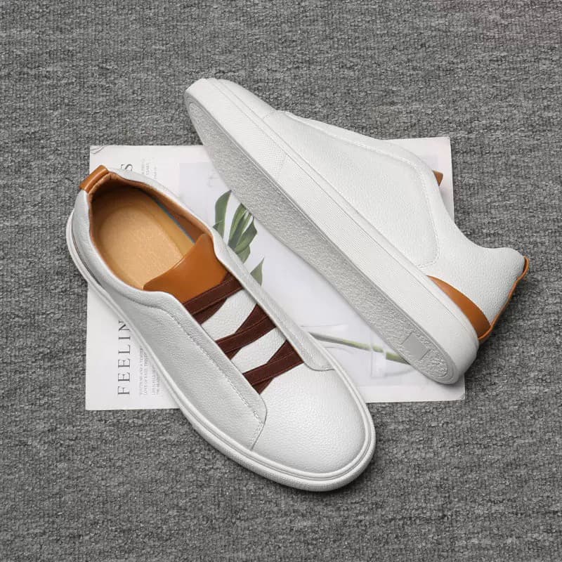 Moda novo estilo britânico tênis casuais masculinos de um Pedal sola plana na moda All-Match juventude mocassins exclusi
