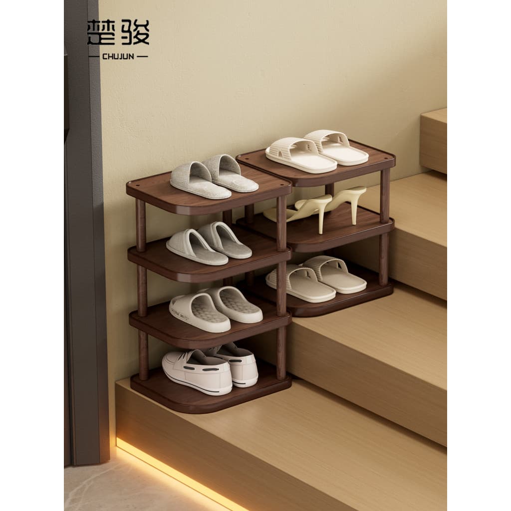 Escada sapato rack porta Multi-camada sapato rack de armazenamento escada sapato rack de economia de espaço armário de s