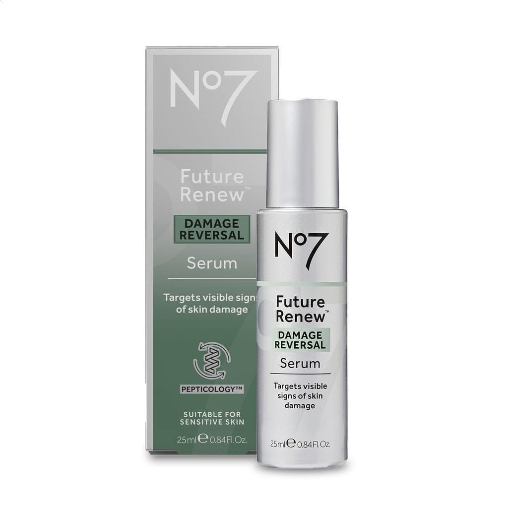 No7 Future Renew Damage Reversal Facial Anti-Aging Serum - Sérum facial à base de peptídeos para reparação da.