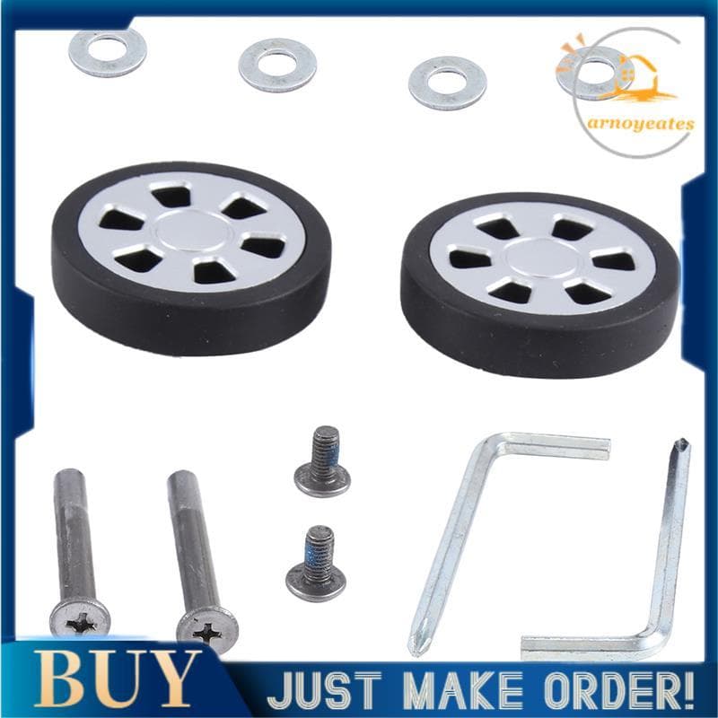 55x13mm Conjunto De 2 Rodas De Substituição Para Mala De Bagagem , Rodízio Giratório PU , Kit De Reparo De Rolamentos ,