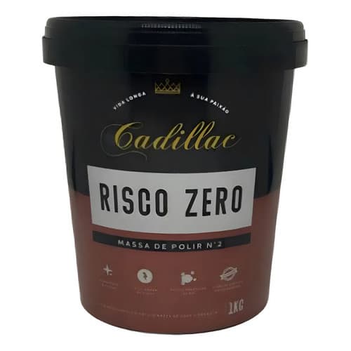Massa De Polir N2 Risco Zero Cadillac 1kg Branco