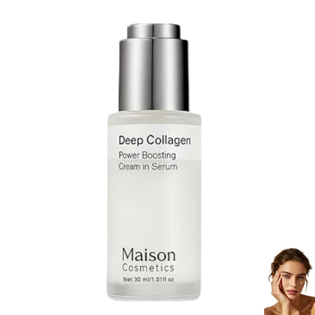 Maison Deep Collagen Serum   O sérum de colágeno da Maison contém ácido hialurônico, oferecendo efeitos firmadores e hid