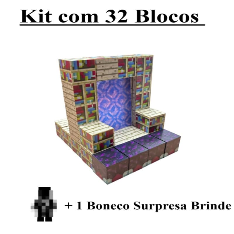 Blocos + Boneco de construção magnéticos Brinquedos educativos infantis DIY Jogo de Montagem