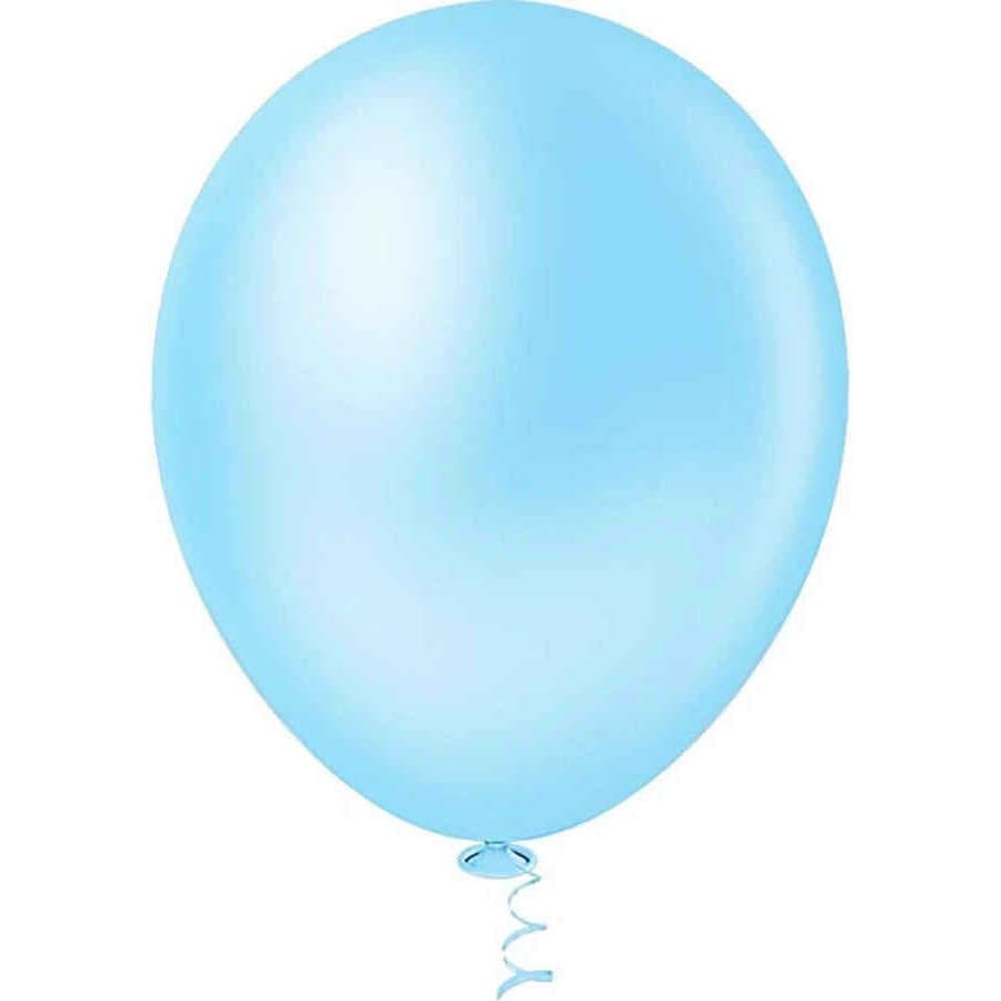 Bola Soprar Liso N.9 C/50 Azul Claro - Festball
