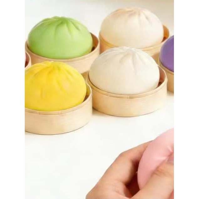 Squishy Surpresa Antiestresse Fofo, Macio e Elástico, Bola de Aperto Pão de Ouro Ideal para Alívio do Stress
