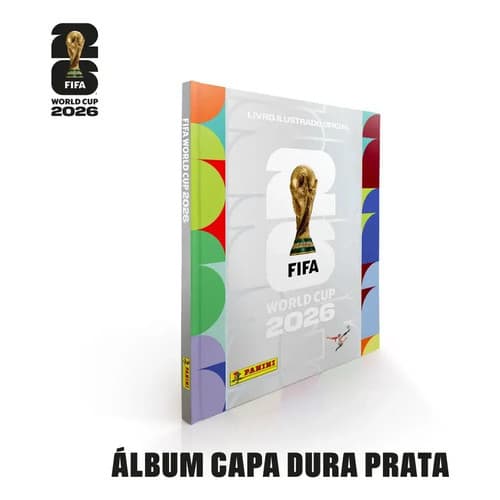 Álbum Capa Dura Prata Copa Do Mundo 2026 Oficial Panini