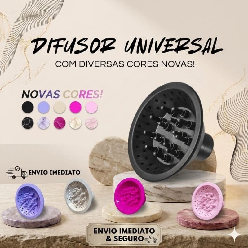 Difusor de Ar Para Secador Cabelo Definidor Cachos Universal