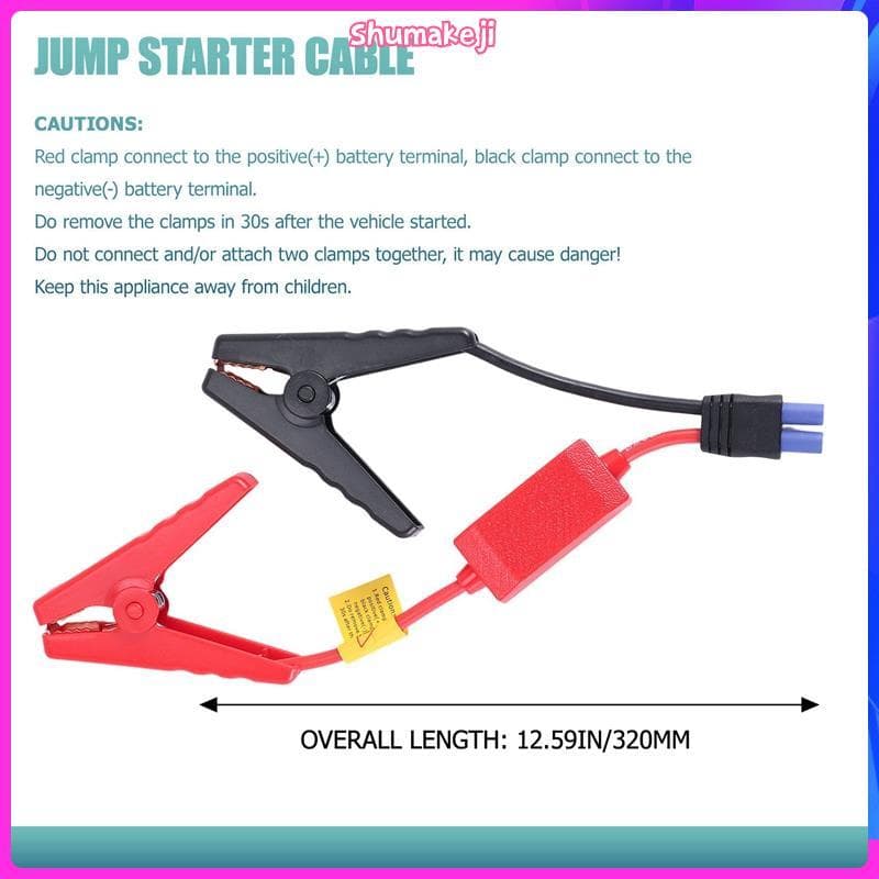 Com Conector De Plugue EC5 , Cabo De Salto De Bateria De Emergência , Braçadeiras De Jacaré , Clipe Para Carro , Jumper