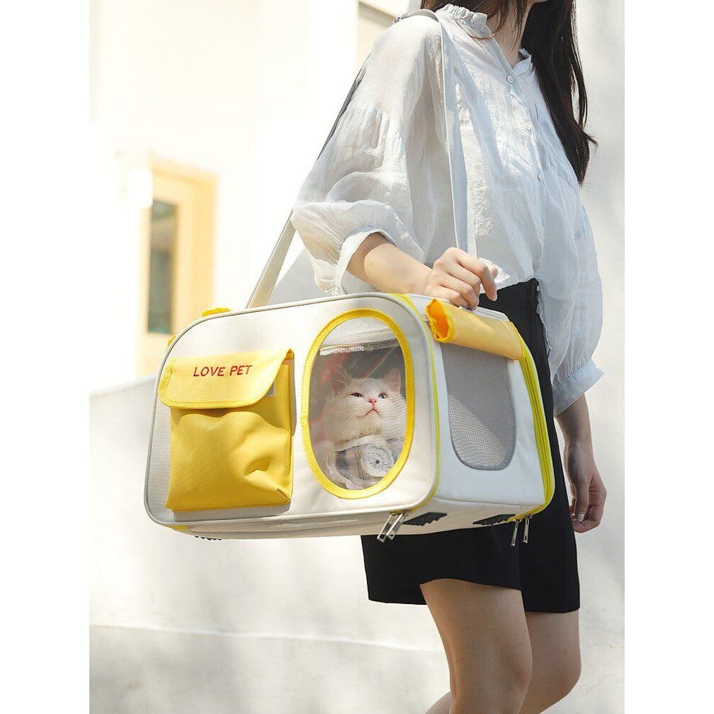 Saco de gato japonês Outing fezes gato espaço cápsula portátil cão mochila gato cão saco grande capacidade carro bolsa o
