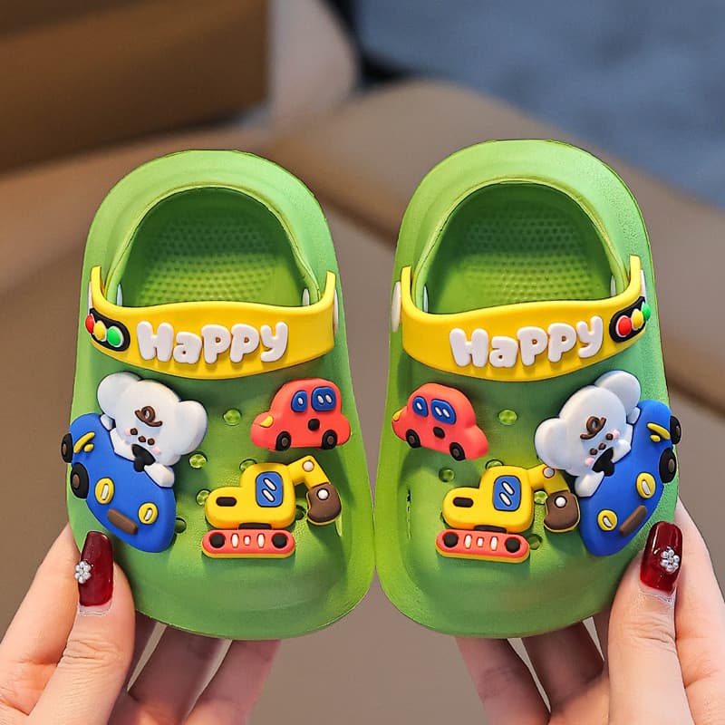Crianças chinelos meninos verão EVA bonito sapatos de bebê interior sola macia antiderrapante dos desenhos animados meni