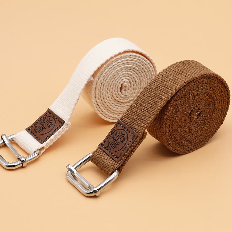 Clumsy yoga estiramento cinto de algodão puro yoga corda Iyengar estiramento cinto yoga auxiliar profissional não-elásti