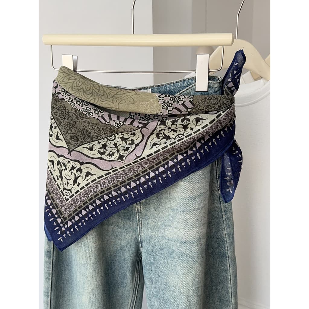 Primavera verão novo estilo antigo dinheiro estilo moda Totem estilo étnico macio pele-amigável lenço quadrado pescoço p
