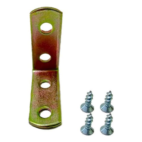 10x Cantoneira Moveis Bicromatiz. Em L 2 Polegadas - 5,08cm