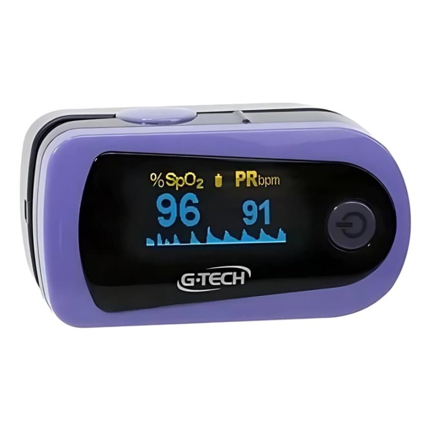 Oximetro de Dedo Digital Gráfico Medir Saturação e Pulso Completo Alta Precisão Gtech