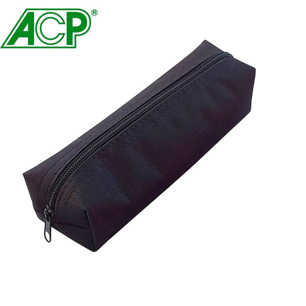 Estojo Escolar Nylon Preto ACP