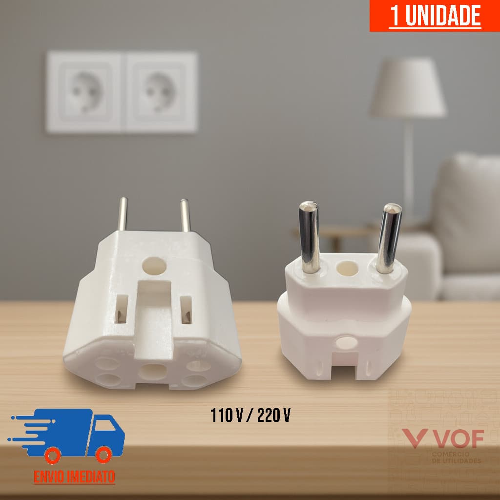 Adaptador de Tomada Benjamin Ultra Resistente 10A/20A Perfeito para Eletrodomésticos Potentes
