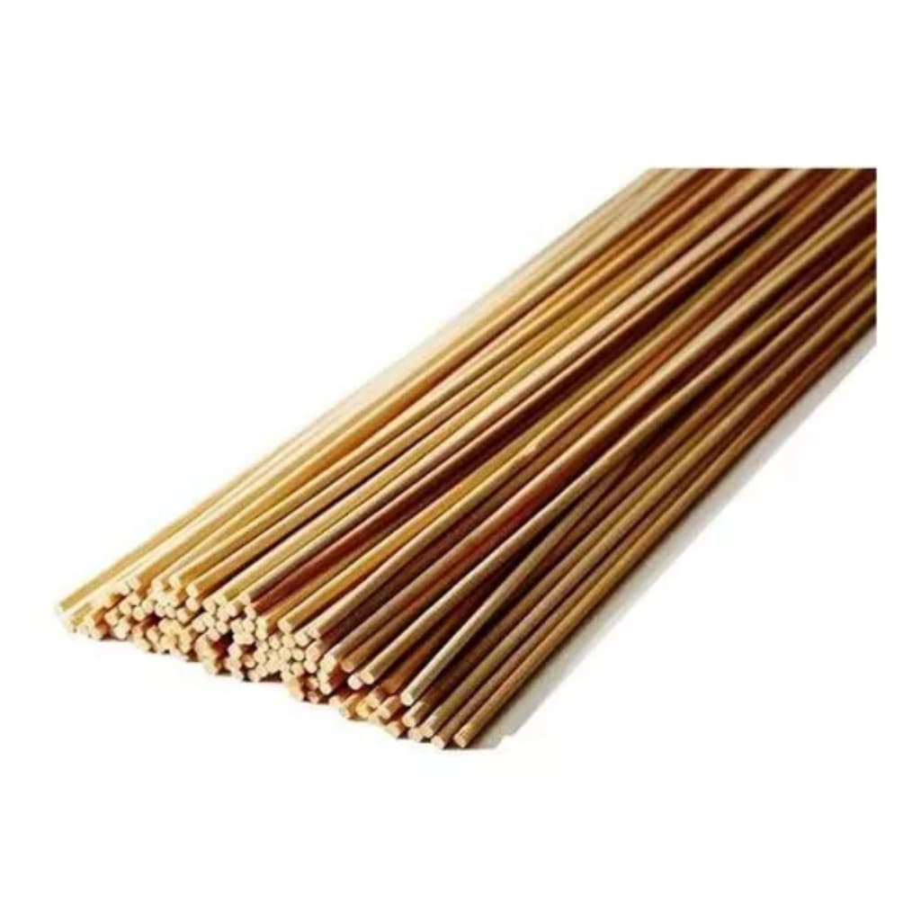 Vareta Fibra De Vidro Marrom Pipa Gaiola 66cm 20 Unidades