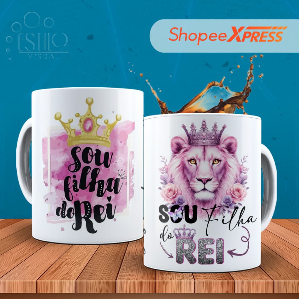 Caneca Personalizada Gospel Jesus Filha do Rei