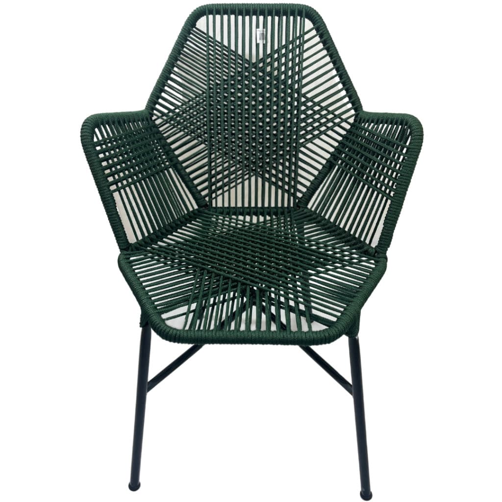 Cadeira Tropicalia Estrela Gourmet em Corda Náutica Estrutura Reforçada Design Área Gourmet Varanda
