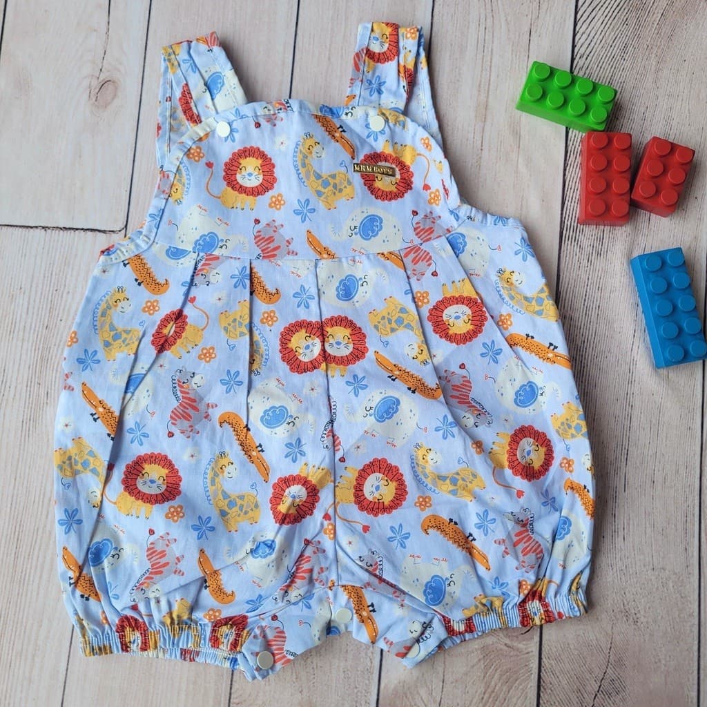 Jardineira bebê menino | tam. P/M/G | tricoline 100% algodão | mesversário safari, body temático mesversário