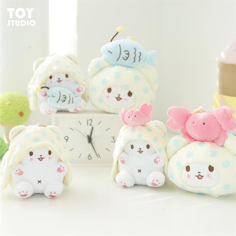 Sanrio cobertor genuíno urso boneca pingente japonês dos desenhos animados brinquedo de pelúcia boneca saco ornamentos p