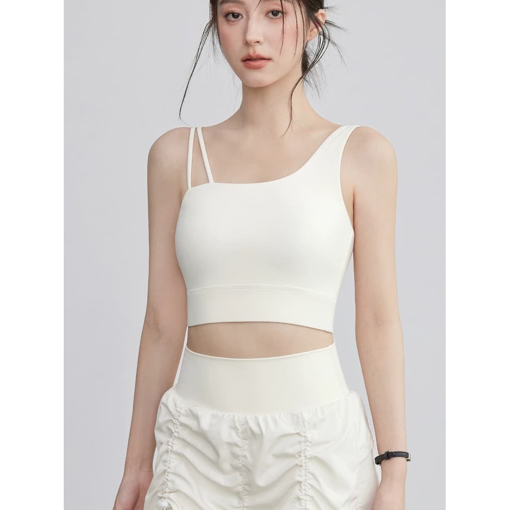Roupa interior esportiva feminina média de alta intensidade Fitness correndo colete de uma peça linda volta cintura estr