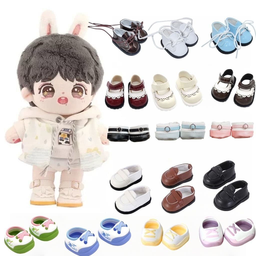 Mini Acessórios De Boneca De Pelúcia Para Bonecas Idol De 20 Cm , Sapatos De Couro , Óculos , Câmera , Brinquedo , Fãs-&