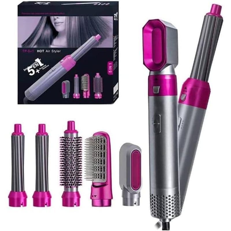 SEDLAV 5 Em 1 Volumizing Hair Styler-Escova Secadora Com Cabeça Destacável Para Alisamento , Ondulação , Secagem , Pente