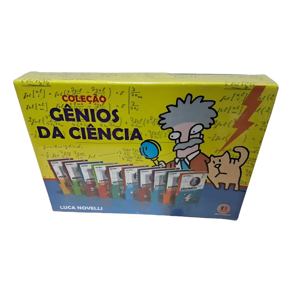 Box Gênios Da Ciência Luca Novelli - Coleção Em 10 Volumes