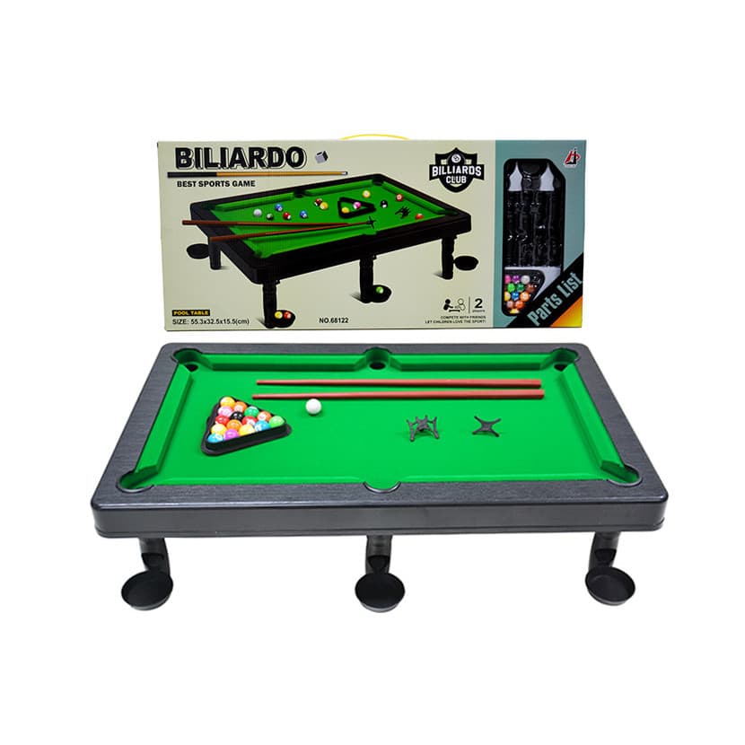 Mesinha De Sinuca Com 02 Tacos Jogo Infantil Snooker Bilhar