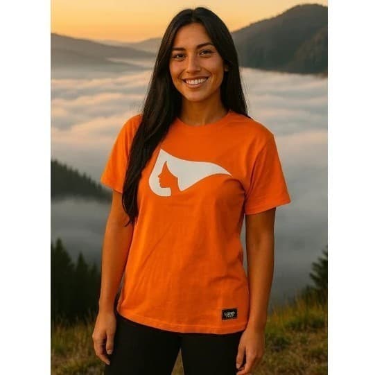 Camiseta Feminina Ladies Legendários - Laranja + Branco Envio Rápido | Envio Rapido