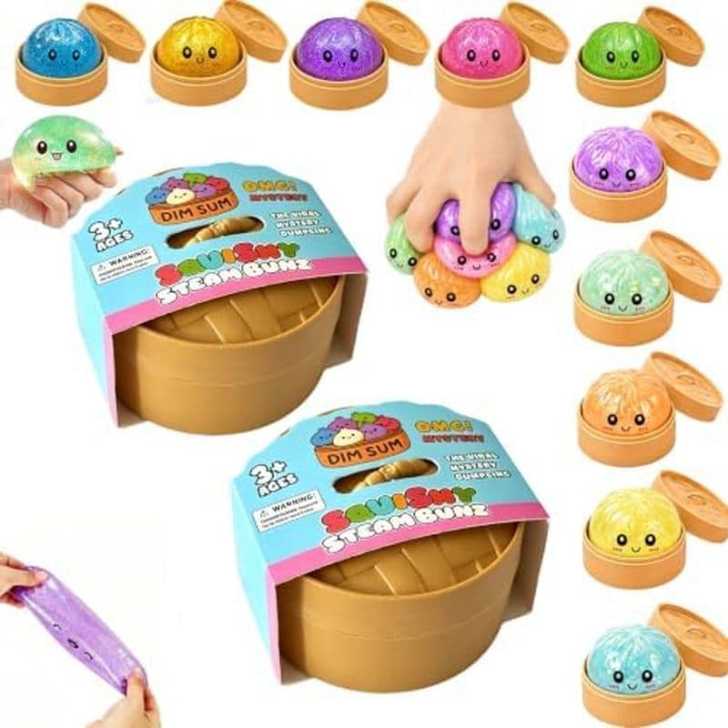 2 Peças Mini Squishies De Bolinho (2.2 Pol .) , Caixa Misteriosa , Brinquedo Sensorial De Aperto Macio Para Alívio Do Es