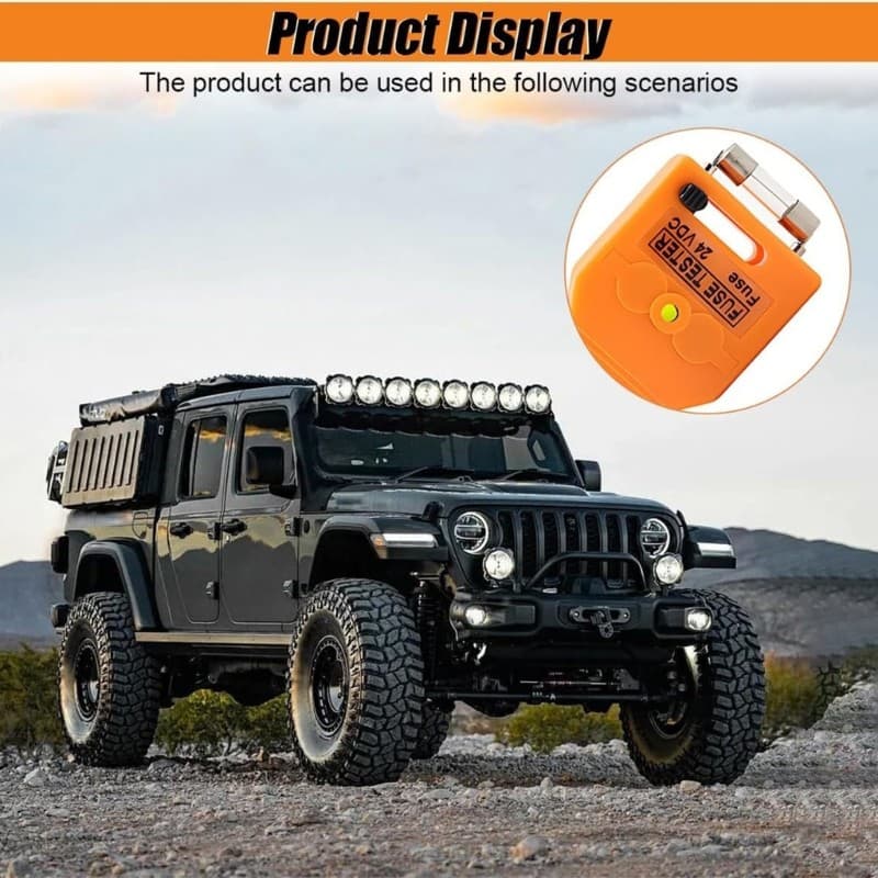 Extrator De Testador De Fusíveis De Carro Mojito Para Lâmina 12V 24V LED Design De Aderência Antiderrapante Leve