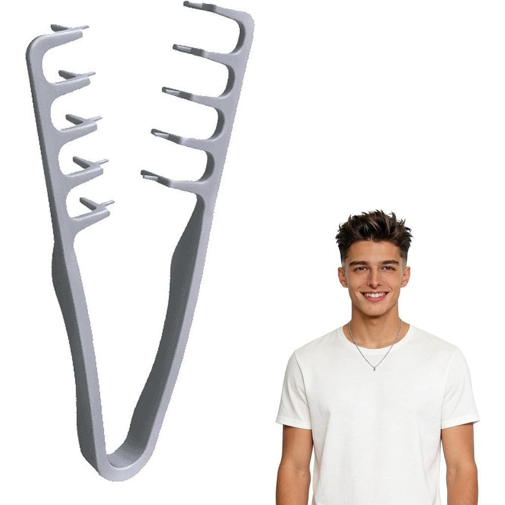 Pente texturizado, de dentes largos, pente para raiz, ferramenta para dar volume ao cabelo, para penteados v