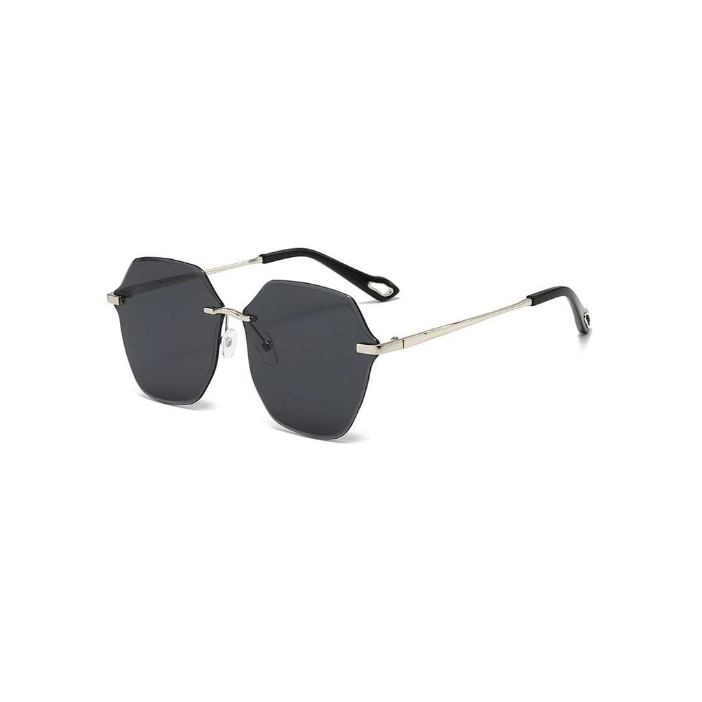 Novo estilo sem moldura corte-borda óculos de sol feminino luz luxo moda gradiente óculos de sol Anti-ultravioleta