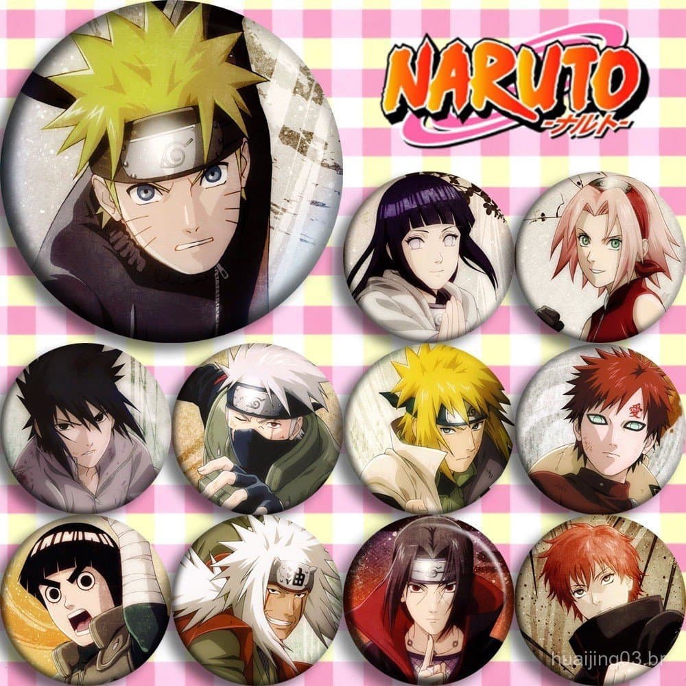 Emblema de Anime Naruto 58mm, Merchandise 2D Naruto, Presente, Pôster, Pingente Naruto Escorpião 5MI9