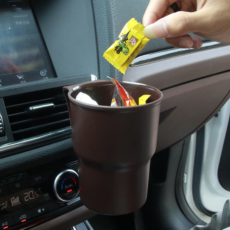 Lixeira de armazenamento multifuncional para carro, lata de lixo para troca de carro, suprimentos para Interior de carro
