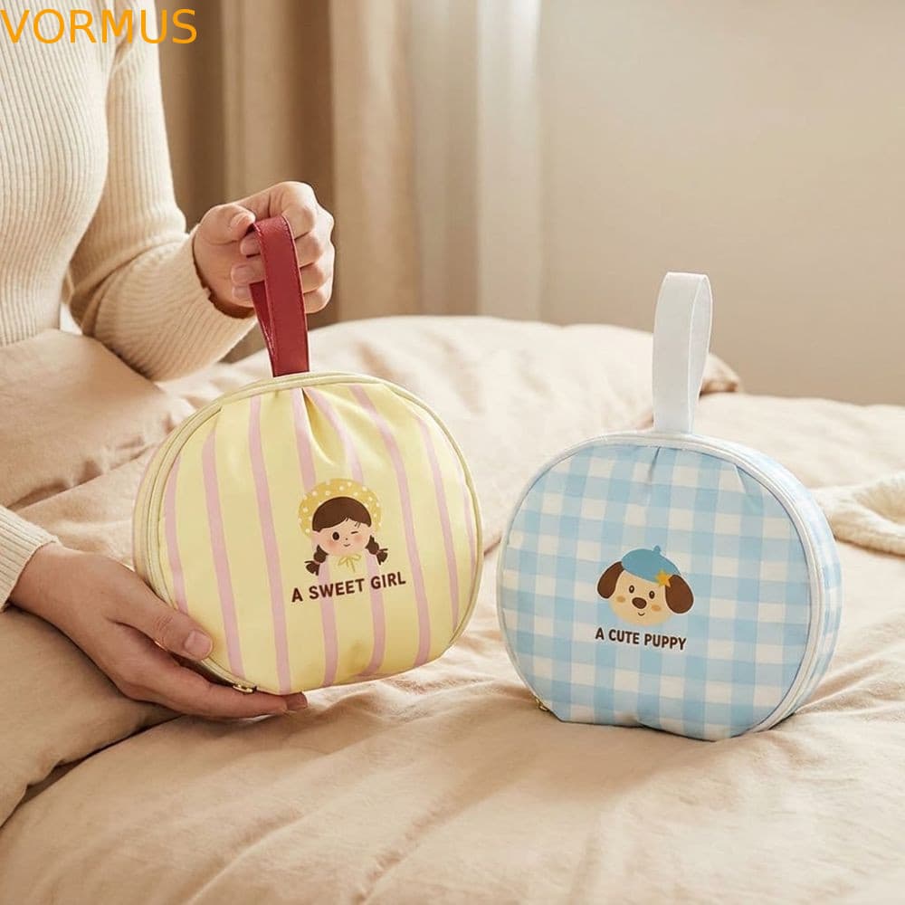 Bolsa De Armazenamento De Roupas Íntimas VORMUS , Dobrável E Respirável Para , Desenho Animado Com Sutiã Zíper