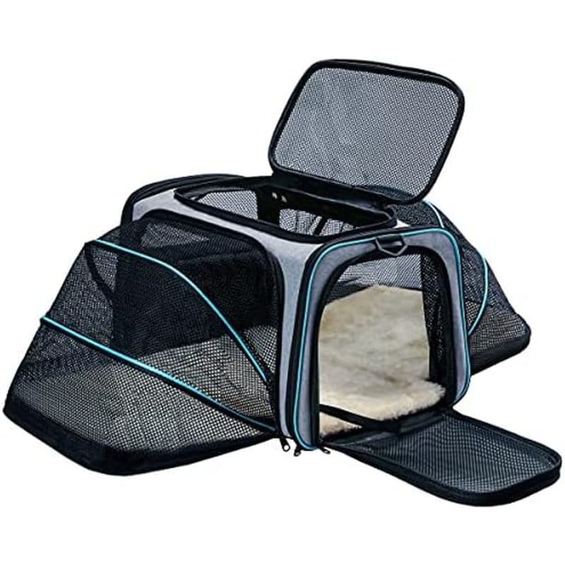 Porta-Cachorros Para Gatos-Transportador De Animais De Estimação Expansível E Macio Aprovado Pela Companhia Aérea Com Al