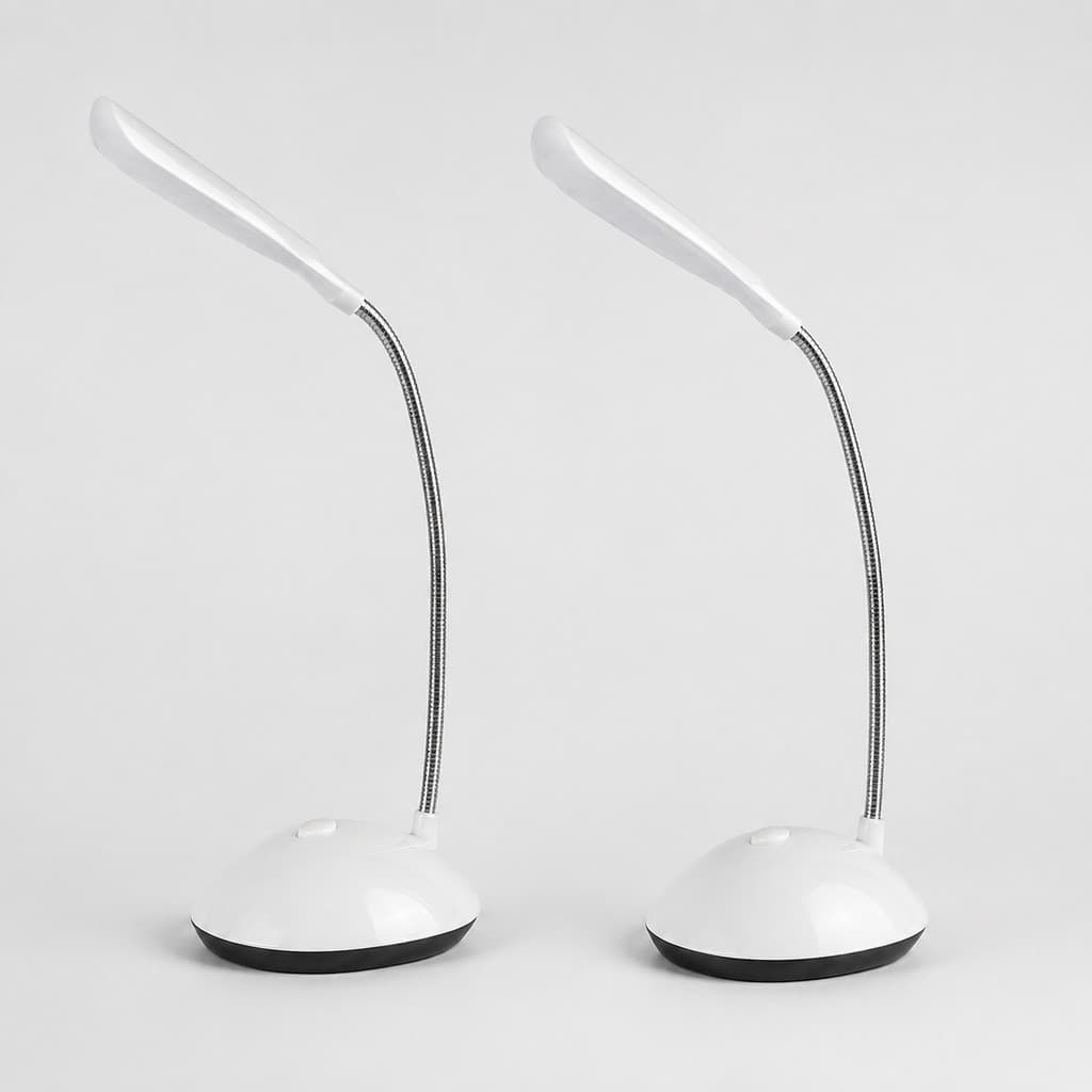 Kit 2 Mini Luminária de Mesa LED – Flexível, Dobrável e Portátil para Leitura