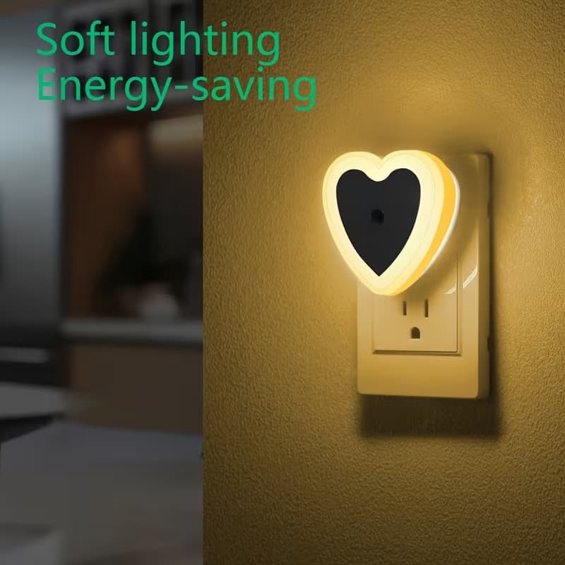 [Novo Estilo] Controle De Luz Indução Noturna Quarto Sono Quente plug-in Proteção Para Os Olhos Lâmpada De Cabeceira LED