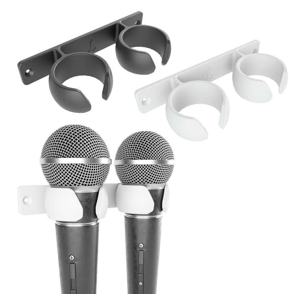 Suporte Duplo de Parede para Microfone Sem Fio Universal