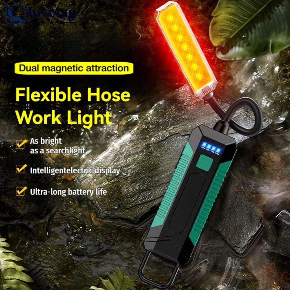 LOVETAG 360 Mangueira Flexível Lanterna LED Iluminação De Emergência Ao Ar Livre Lâmpada Reparo Do Carro 4 Cores COB Mag