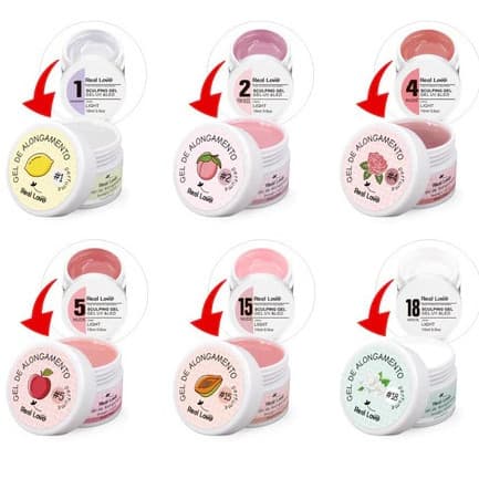 Gel de Alongamento para Unhas Aromatizados Linha Light  15ml - Real Love