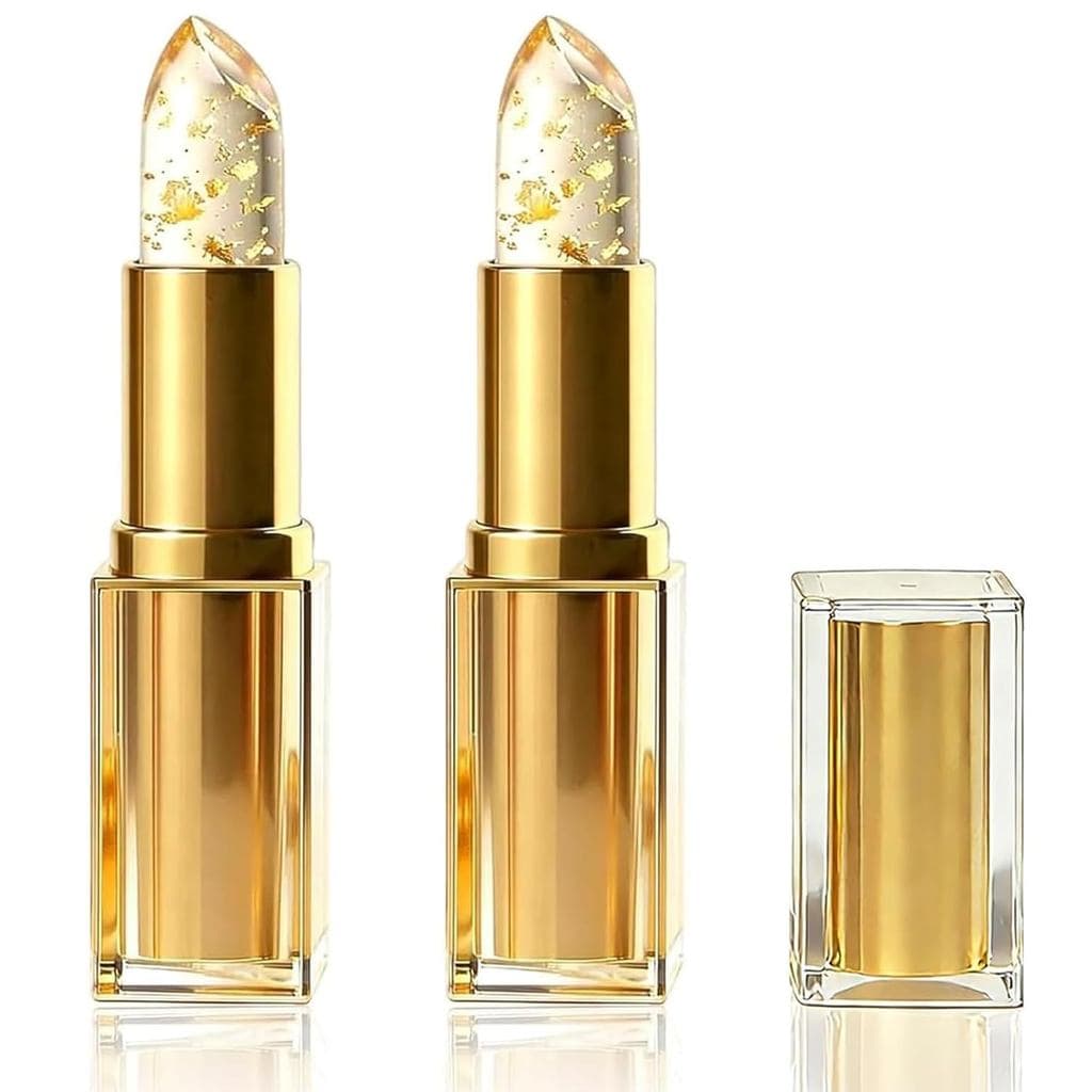 2 batons Areliaa, bálsamo labial Areliaa adaptável à pele, batom que muda de cor com o pH, batom hidratante de longa dur