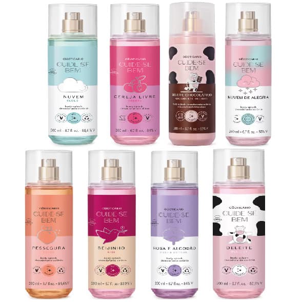 Body Splash Desodorante Colônia Cuide-se Bem  200ml