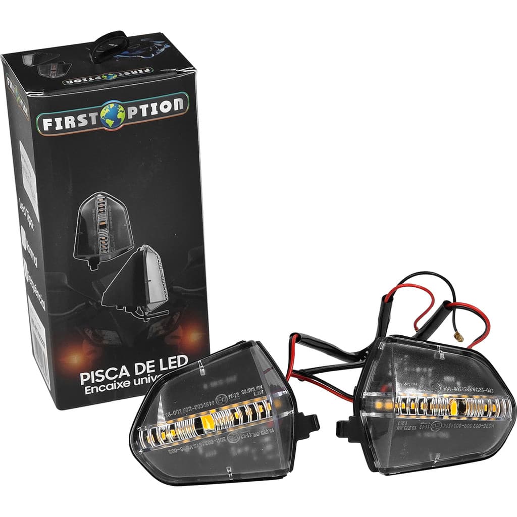 2 Unidades Pisca Led Modelo 228 Alta Visibilidade Compatível Honda Pop 110i