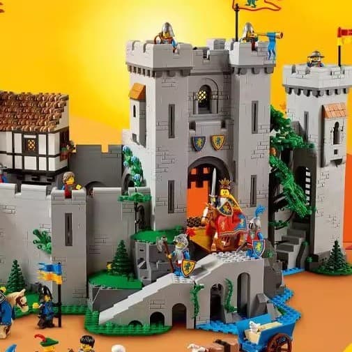 Compatível com os blocos de construção da série criativa LEGO 10305 Castelo do Cavaleiro Leão.